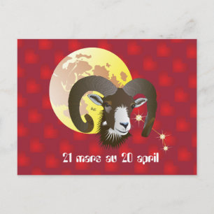 Postal Bélier 21 mars au 20 avril Cartes de voeux