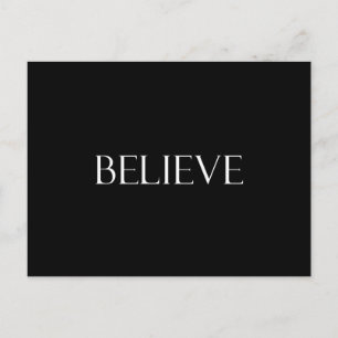 Postal Believe cita cita cita fe Inspiradora