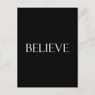 Postal Believe cita cita cita fe Inspiradora