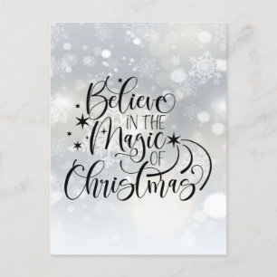 Postal Believe In The Magic Of Christmas