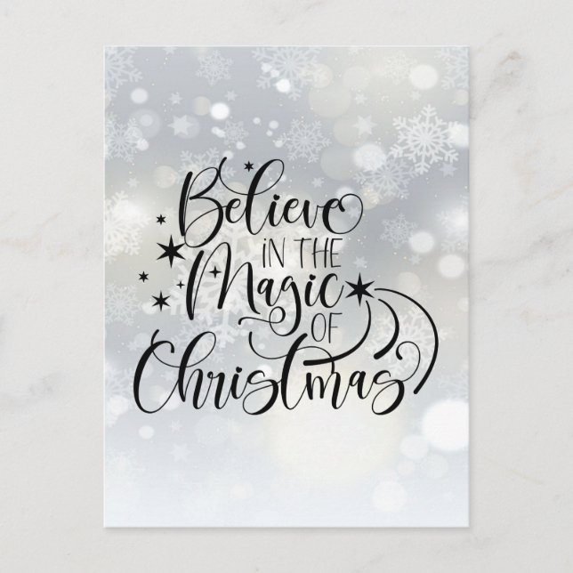 Postal Believe In The Magic Of Christmas (Anverso)