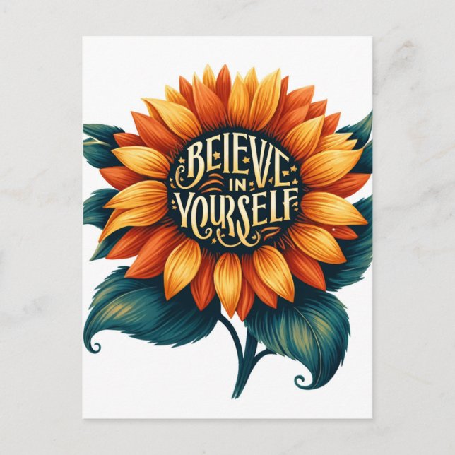 Postal Believe in yourself (Anverso)