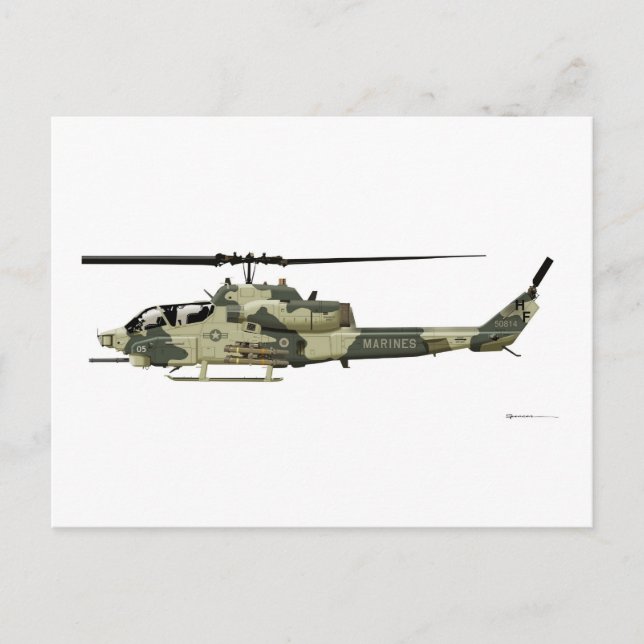 Postal Bell AH1W Super Cobra (Anverso)