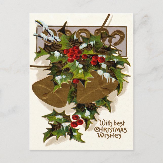 Postal Bell Holly Snow Gold Horseshoe (Anverso)