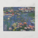 Postal Bella Artes Claude Monet Water Lilies 1916<br><div class="desc">Postal Bella Artes Claude Monet Water Lilies 1916</div>