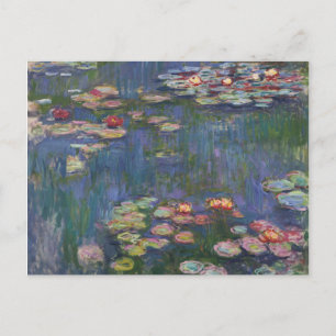 Postal Bella Artes Claude Monet Water Lilies 1916