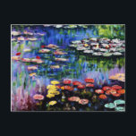 Postal Bella Artes Claude Monet Water Lilies 1916<br><div class="desc">Postal Bella Artes Claude Monet Water Lilies 1916</div>