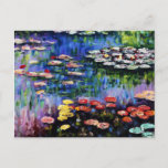 Postal Bella Artes Claude Monet Water Lilies 1916<br><div class="desc">Postal Bella Artes Claude Monet Water Lilies 1916</div>