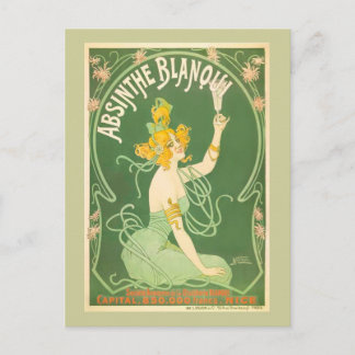 Postal Bella Artes de Absinthe Blanqui Nover