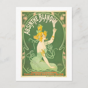 Postal Bella Artes de Absinthe Blanqui Nover