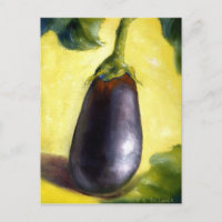 Bella Artes de berenjena de pintura de aceite