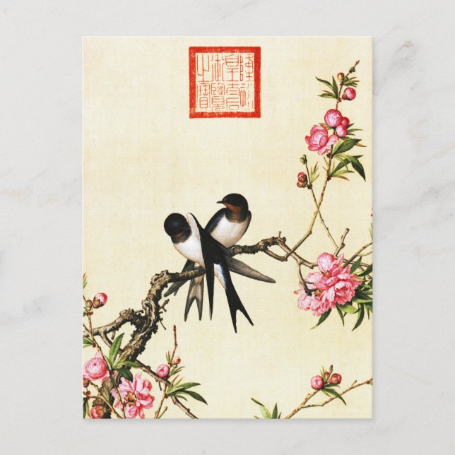 Postal Bella Artes de Blossom Peach (Anverso)