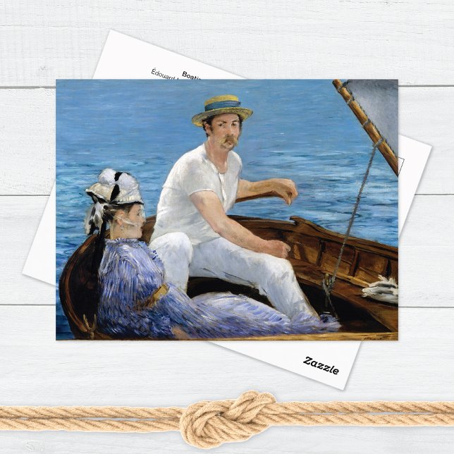 Postal Bella Artes de Bote Edouard Manet (Subido por el creador)