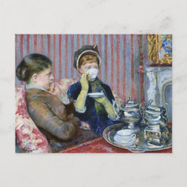 Postal Bella Artes de Five O'Clock Tea Mary Cassatt