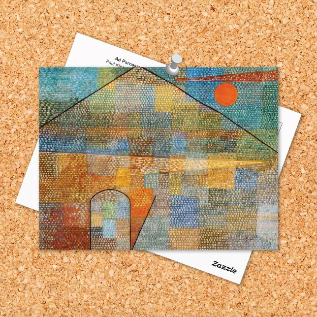 Postal Bella Artes de Paul Klee Ad Parnassum (Subido por el creador)