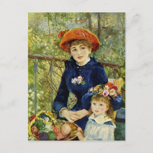 Postal Bella Artes de Renoir - Pinturas de Renoir (Anverso)
