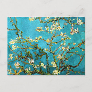 Postal Bella Artes de Van Gogh, un árbol de almendras bri