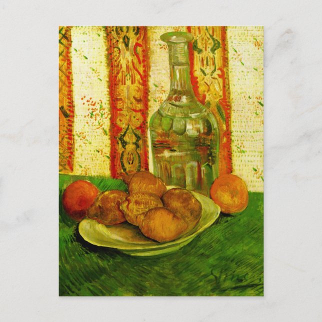 Postal Bella Artes Decanter Lemons & Plate Van Gogh (Anverso)