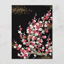 Postal Bella Artes japonés Sakura Cherry Blossom