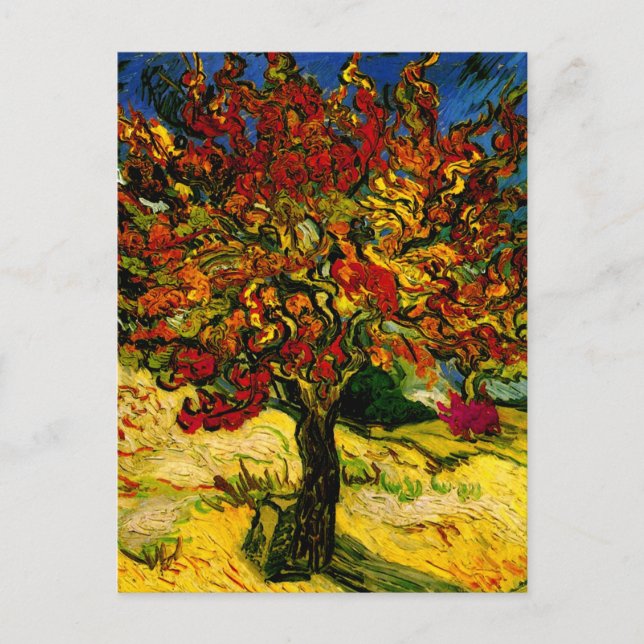 Postal Bella Artes Mulberry Tree Van Gogh (Anverso)