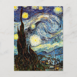 Postal Bella Artes nocturno Van Gogh Starry