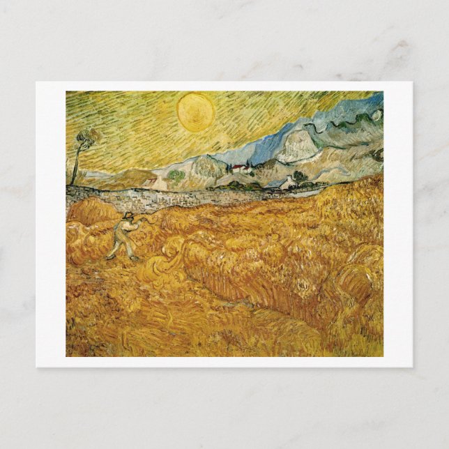 Postal Bella Artes Reaper Van Gogh (Anverso)
