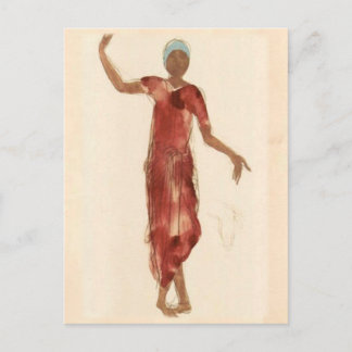 Postal Bella Artes ~ Rodin's Cambodia Dancer c1906