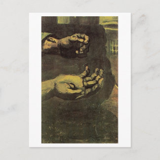 Postal Bella Artes Van Gogh de dos manos (F66)