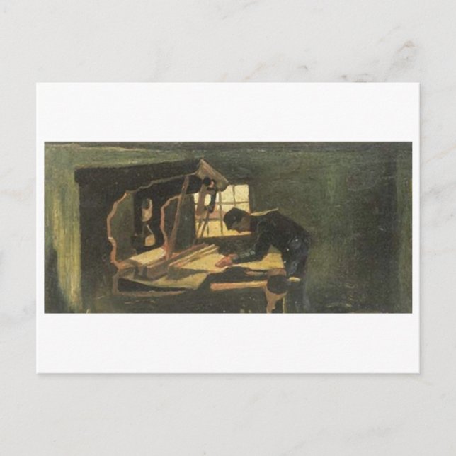 Postal Bella Artes Van Gogh de Weaver Armando Hilos (F32) (Anverso)