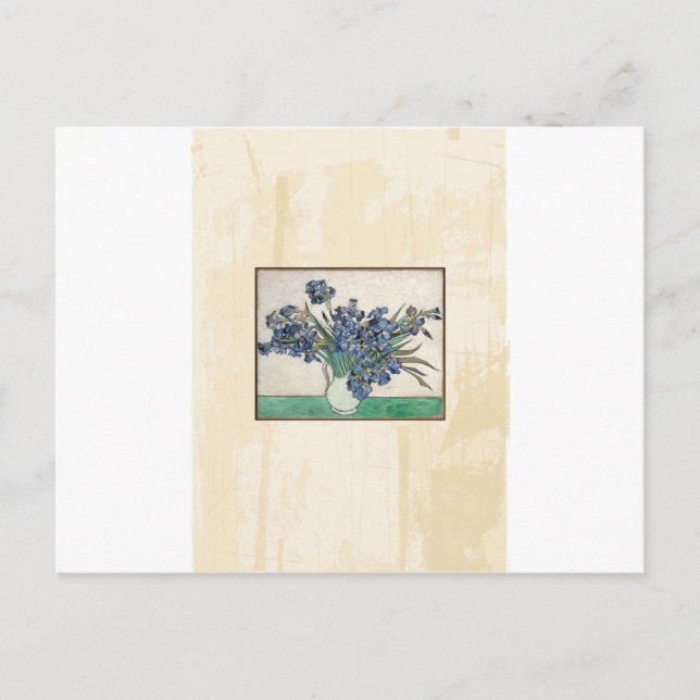 Postal Bella Artes Van Gogh Irises (Anverso)