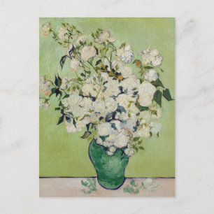 Postal Bella Artes White Roses van Gogh