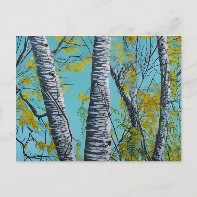 Postal Bella Birch de Verano (Anverso)