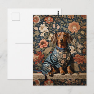 Postal Bella Dachshund Brown   Retrato de Dachshund