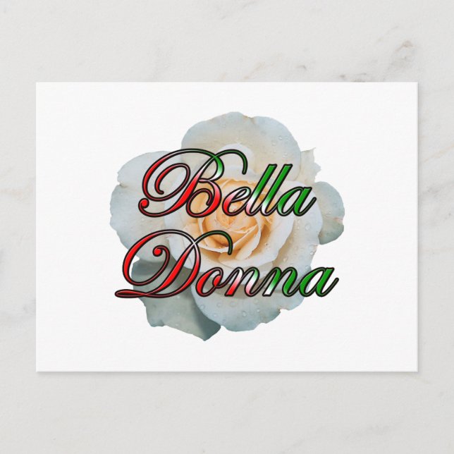 Postal Bella Donna (bella dama) (Anverso)