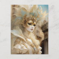 Bella máscara de carnaval de Venecia