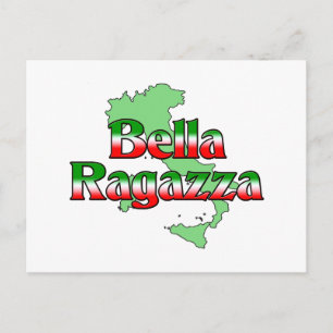 Postal Bella Ragazza (bella Chica italiana)