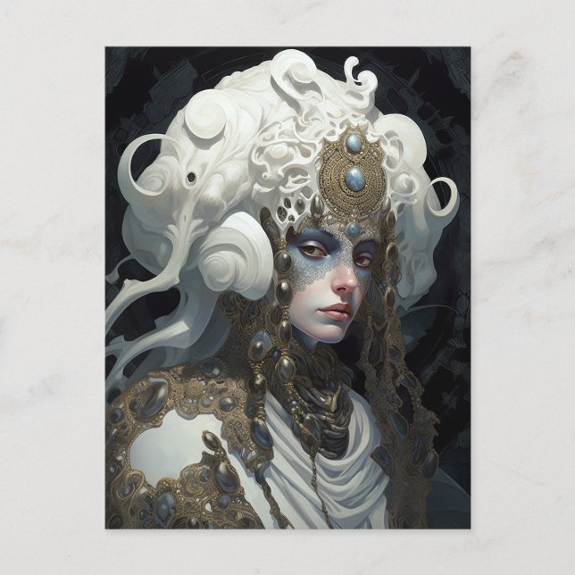Postal Bella Witch Demon Queen Fantasy Art (Anverso)