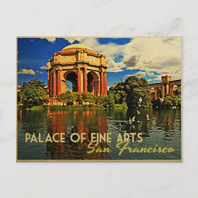 Postal Bellas Artes del Palacio de San Francisco (Anverso)