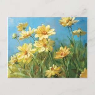 Postal Bellas Daisies Amarillas