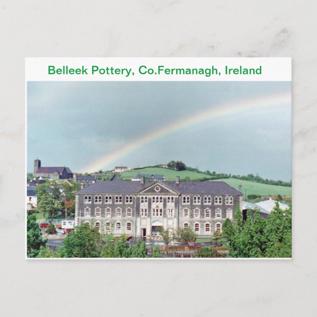 Postal Belleek Pottery, Belleek, Co. Fermanagement, Irlan (Anverso)