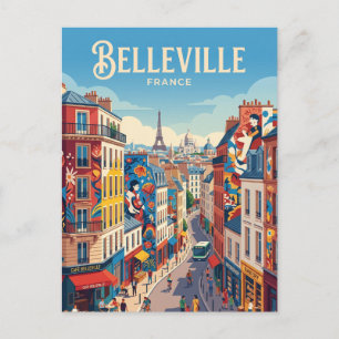 Postal Belleville Francia