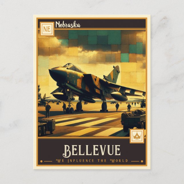 Postal Bellevue, Nebraska | Vintage (Anverso)