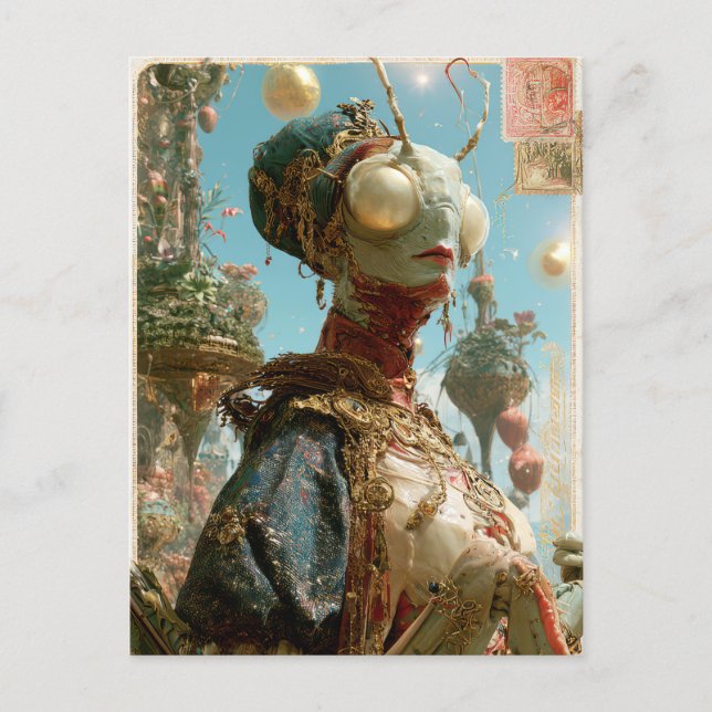 Postal Belleza Alien - Kishmar (Anverso)