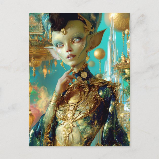 Postal Belleza Alien - Lepjinda (Anverso)