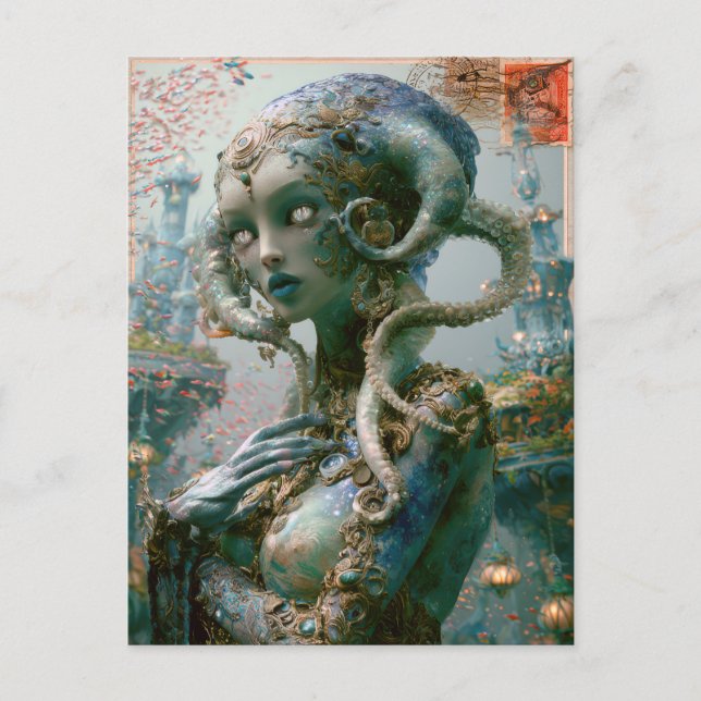 Postal Belleza Alien - Sapphron (Anverso)