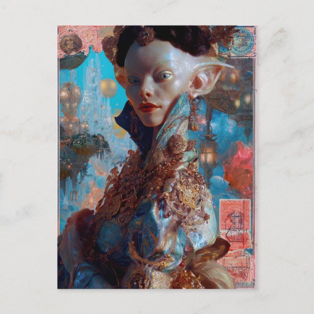 Postal Belleza Alien - Themule (Anverso)