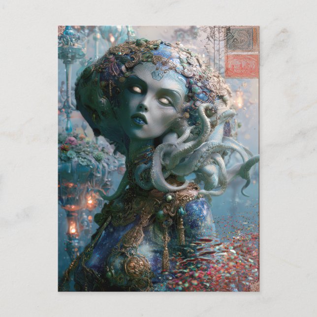 Postal Belleza Alien - Wavelett (Anverso)
