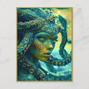 Postal Belleza alienígena del planeta agua