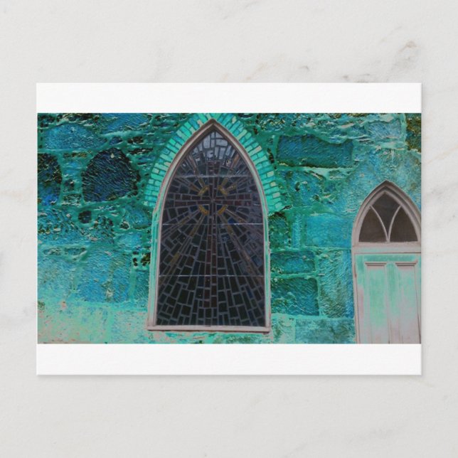 Postal Belleza azul (Anverso)