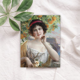 Postal Belleza bajo el naranjo de Émile Vernon